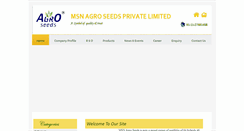 Desktop Screenshot of msnagroseeds.com